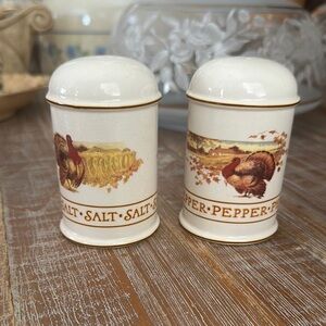 Vintage Turkey Salt and Pepper Shakers